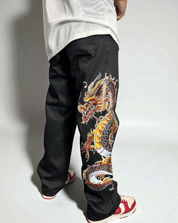 Jeans Karl Kani Reworked “Golden Dragon Graphic”