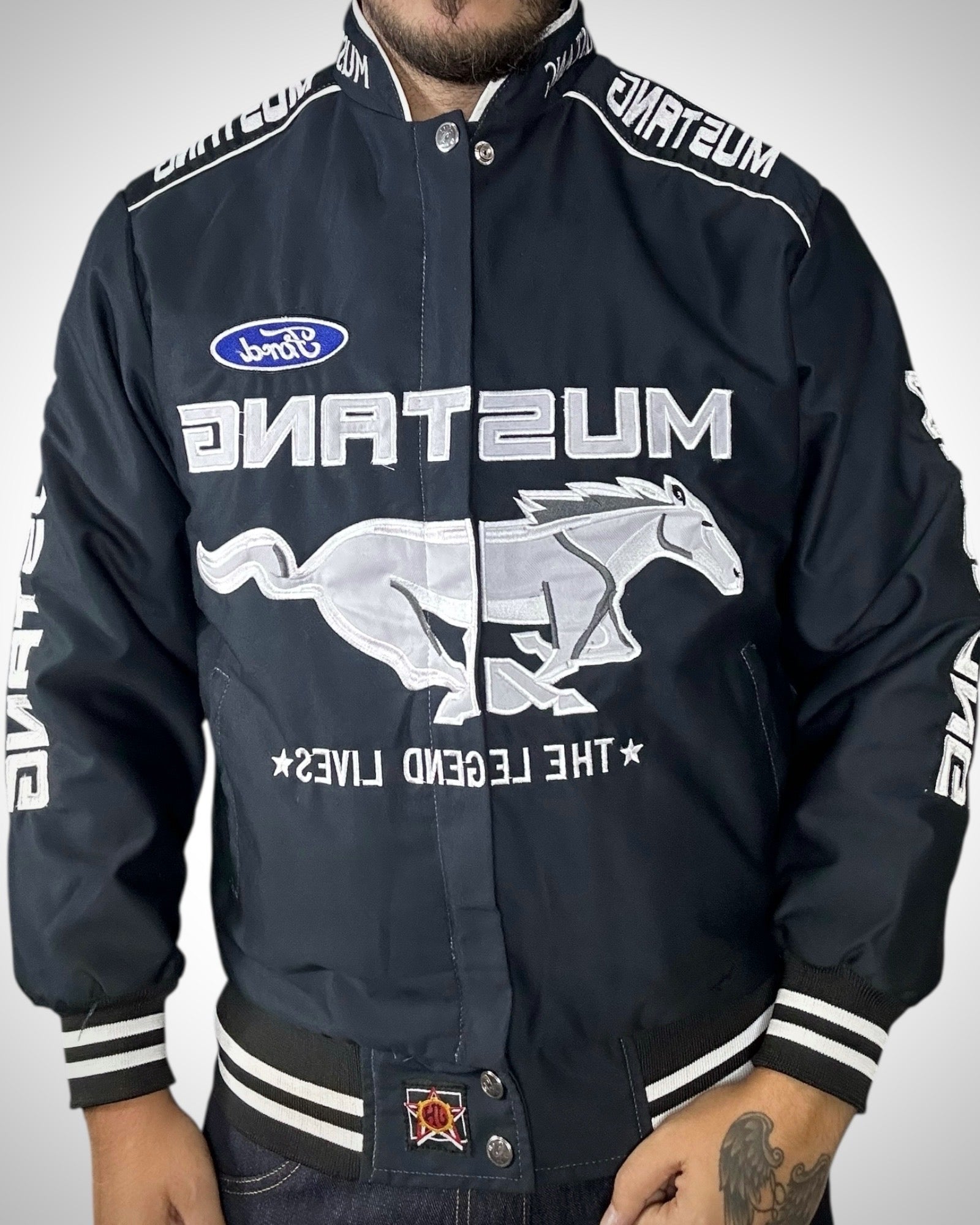 Giacca Racing Vintage Ford Mustang