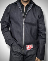 Giacca Reworked Evisu Gabbiano Oro Laminato e Interno Trapuntato