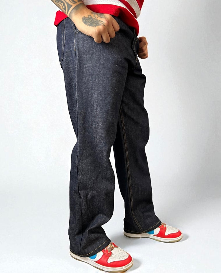 Jeans Denim Baggy lavaggio scuro