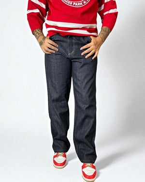 Jeans Denim Baggy lavaggio scuro