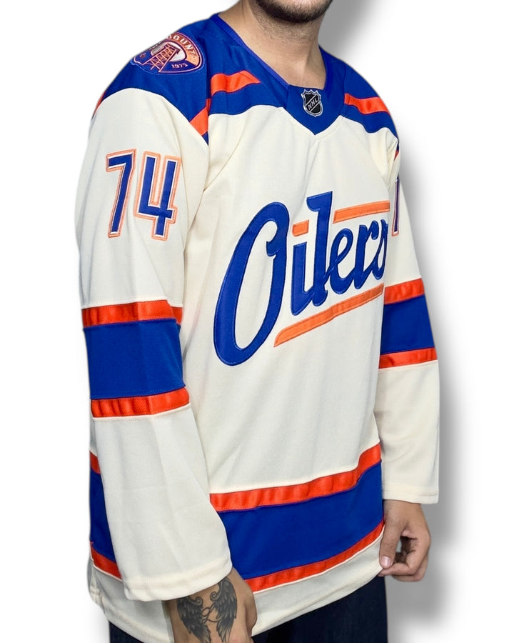 Maglia NHL Edmonton Oilers Skinner #74 Heritage Edition