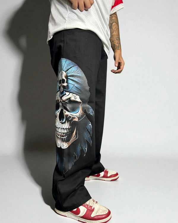 Jeans Karl Kani Reworked “Skull Blue Graphic”