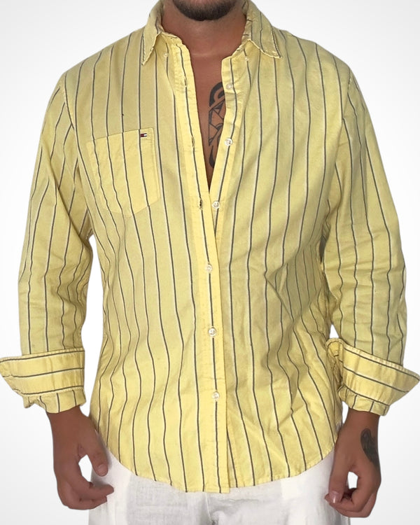 Camicia Tommy Hilfiger – Gialla a Righe Blu