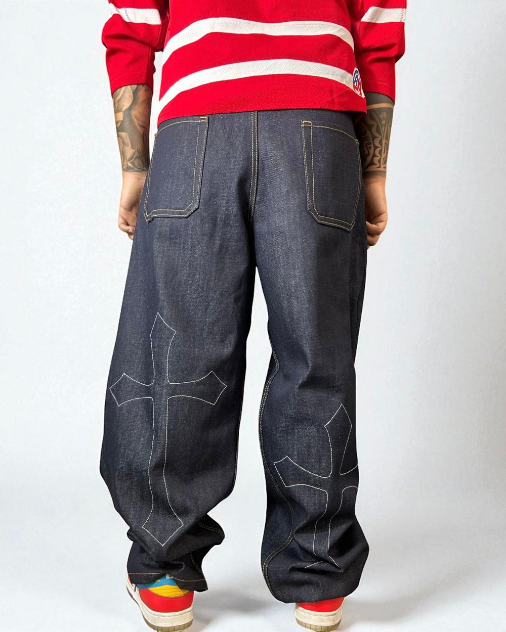 Reworked Jeans – Double Cross Edition