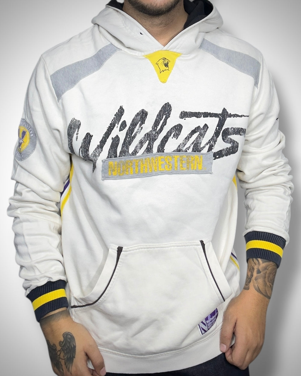 Felpa Vintage Champion Wildcats – College Heritage Hoodie