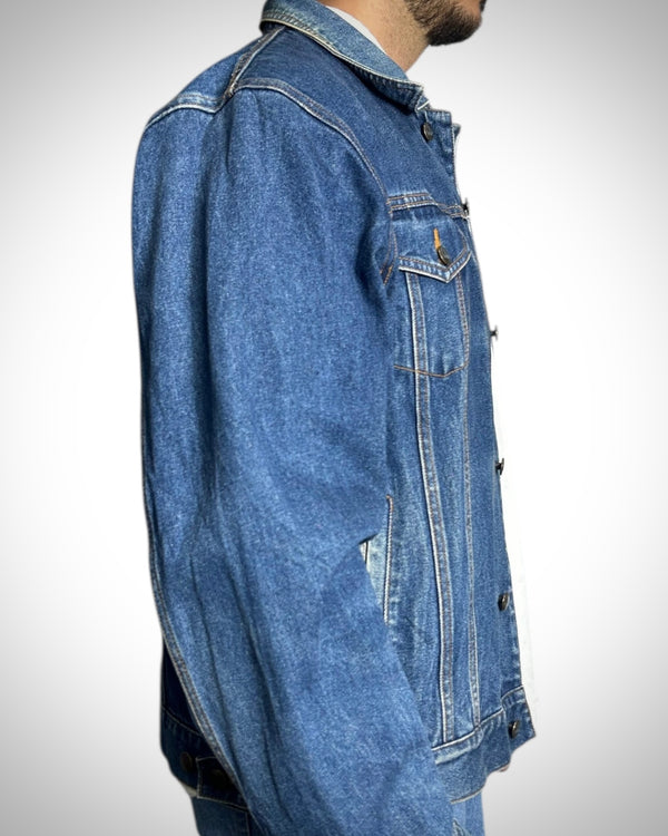 Giacca Evisu Reworked “Blue Metallic  Destroyed Effect”