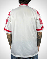 Maglia Puma training vintage 90s bianca e rossa