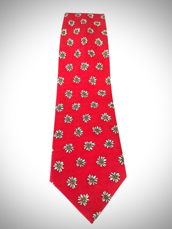 Cravatta con margherite