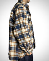 Vintage Check Padded Shirt Jacket Interno piumino