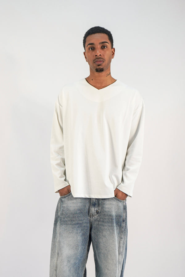 Maglia Essential Scollo a V 2 varianti colore