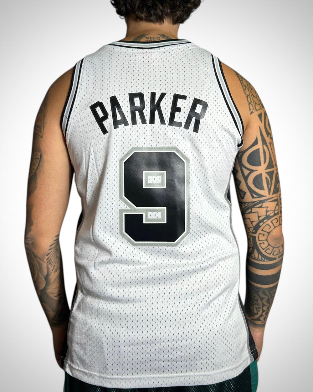 Canotta NBA San Antonio Spurs #9 Tony Parker Vintage 2002-03 Hardwood Classics