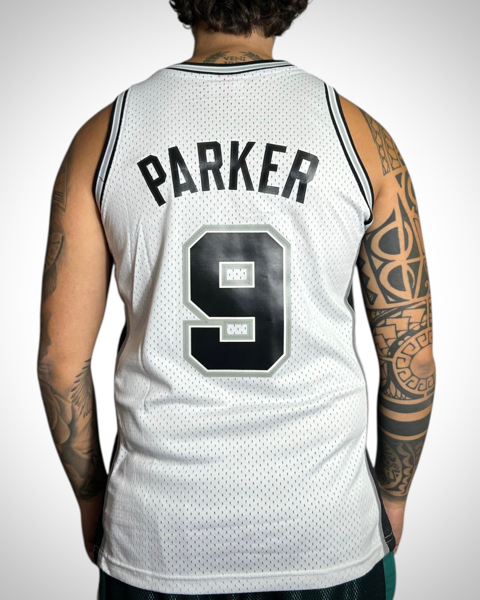 Canotta NBA San Antonio Spurs #9 Tony Parker Vintage 2002-03 Hardwood Classics