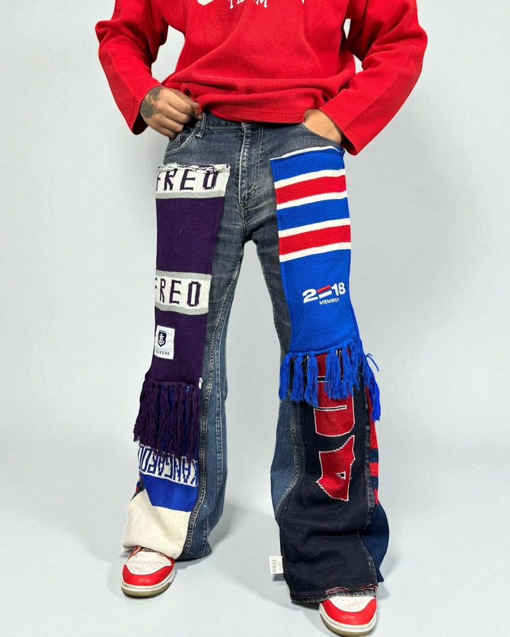 Levi’s Reworked Denim “Violet & Stripes Scarf Edition”