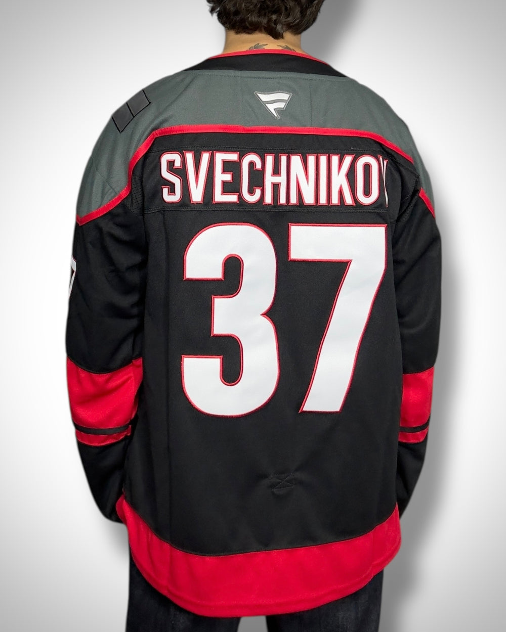 Maglia NHL Carolina Hurricanes Svechnikov #37 Black Alternate
