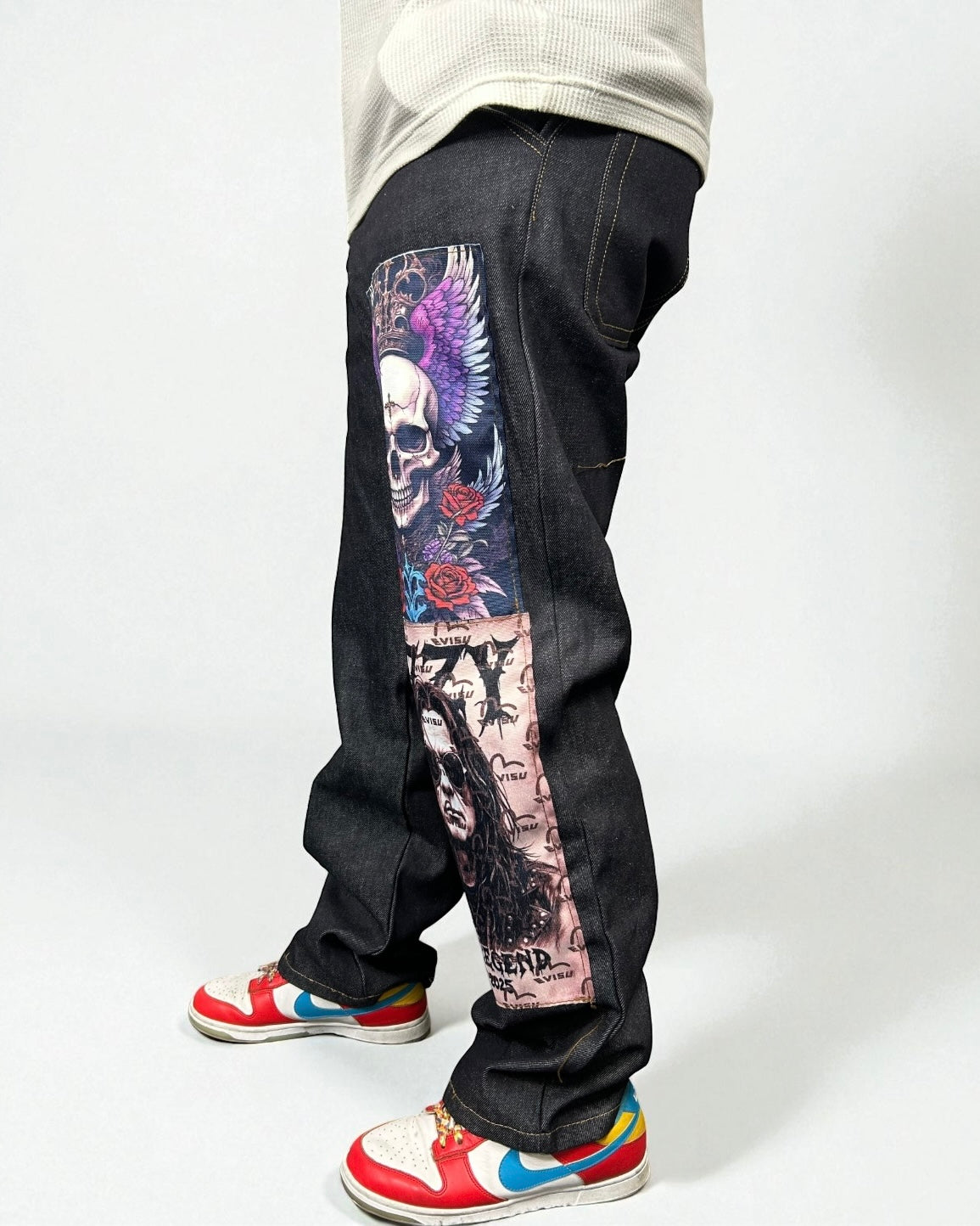 Evisu Reworked – Limited Art Patch “Skull Wings • Rock Portrait”