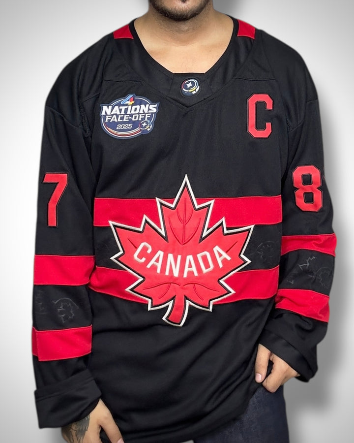 Maglia NHL Nations Face-OFF Canada #87 Crosby