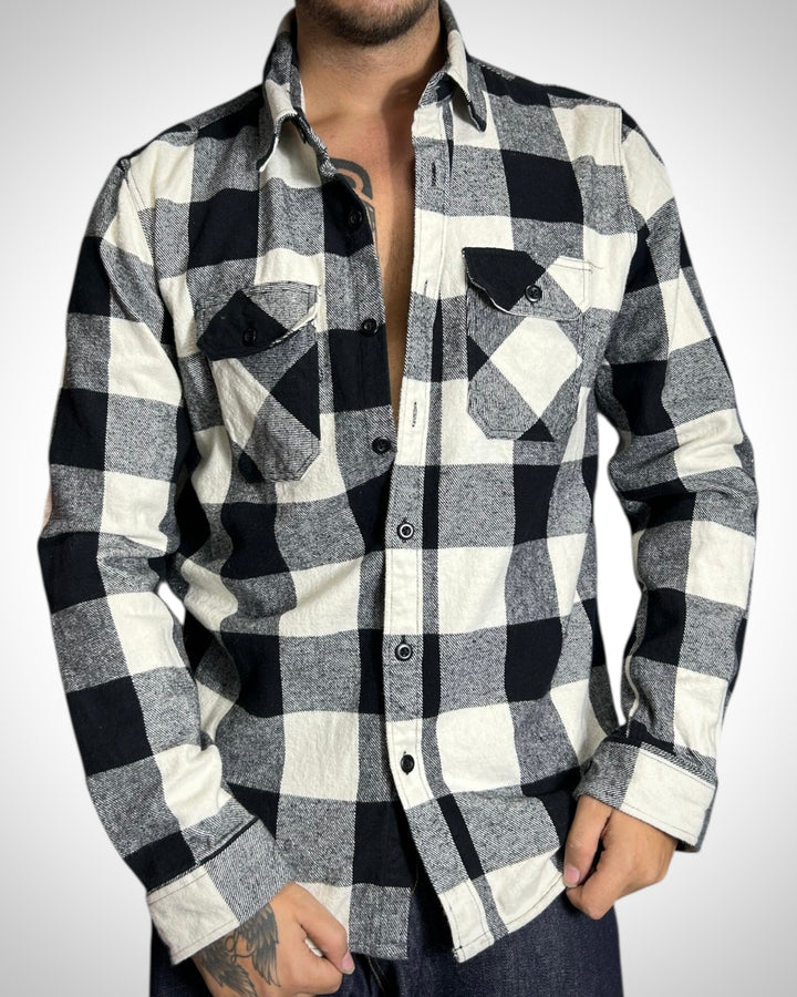 Vintage Check Shirt - Black & White