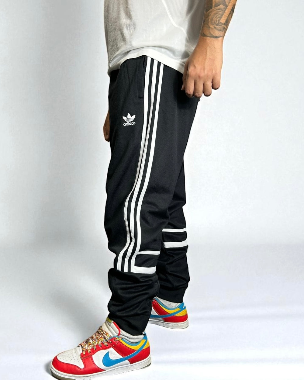 Vintage Adidas Track Pants Nere 2000s — Trefoil Essentials