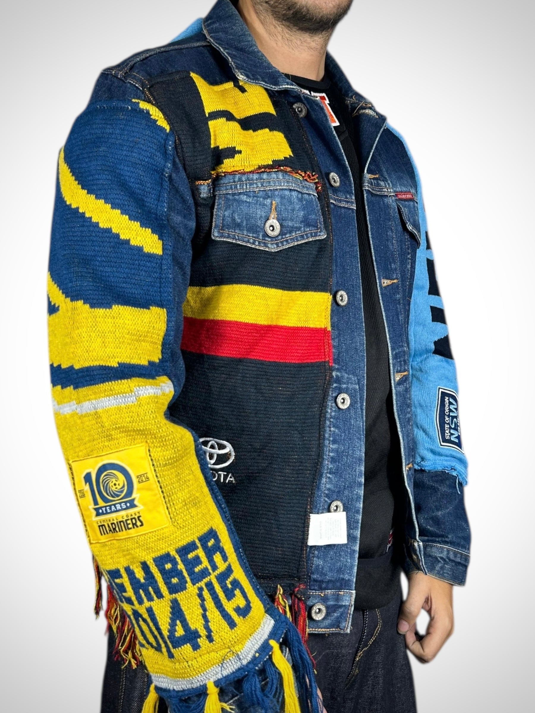 Vintage Denim Jacket Reworked “Mariners Legacy”