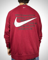 Felpa Nike International Double Swoosh Bordeaux Vintage
