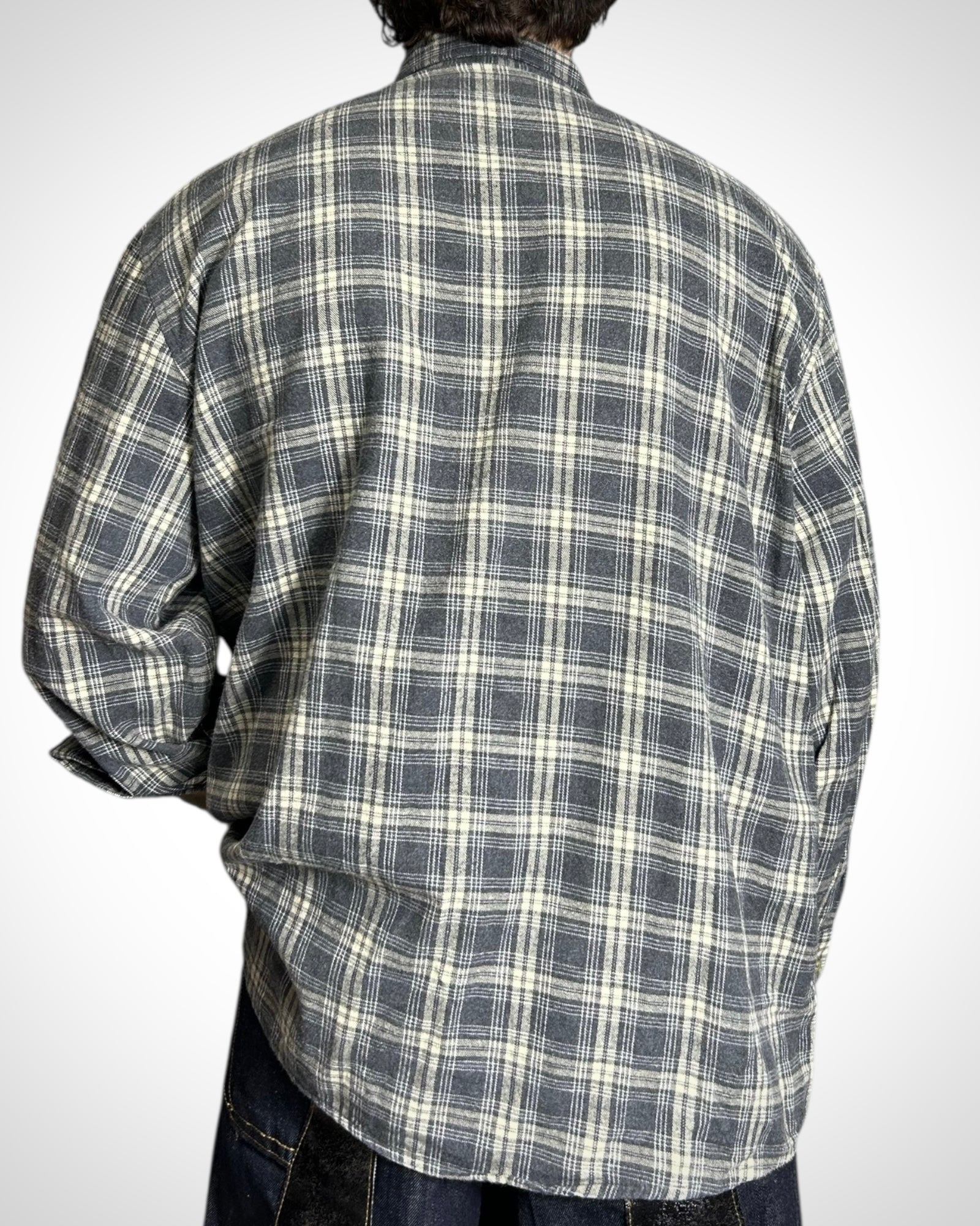 Vintage Check Shirt Grey Tone