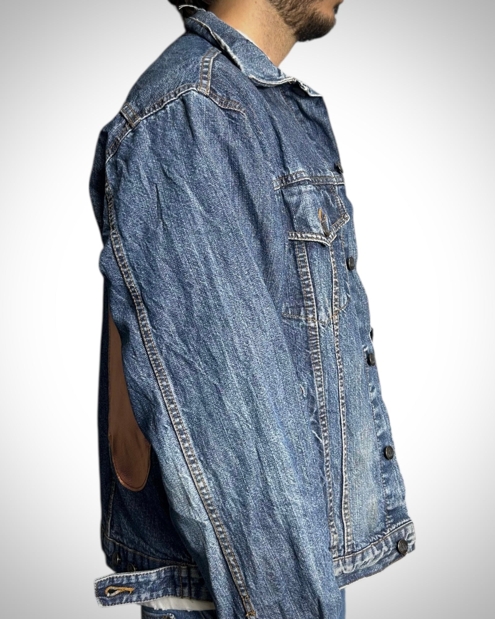 Giacca Evisu Reworked “Bronze Metallic Destroyed Effect”