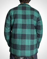 Vintage Check Padded Jacket Green Black PIUMINO INTERNO