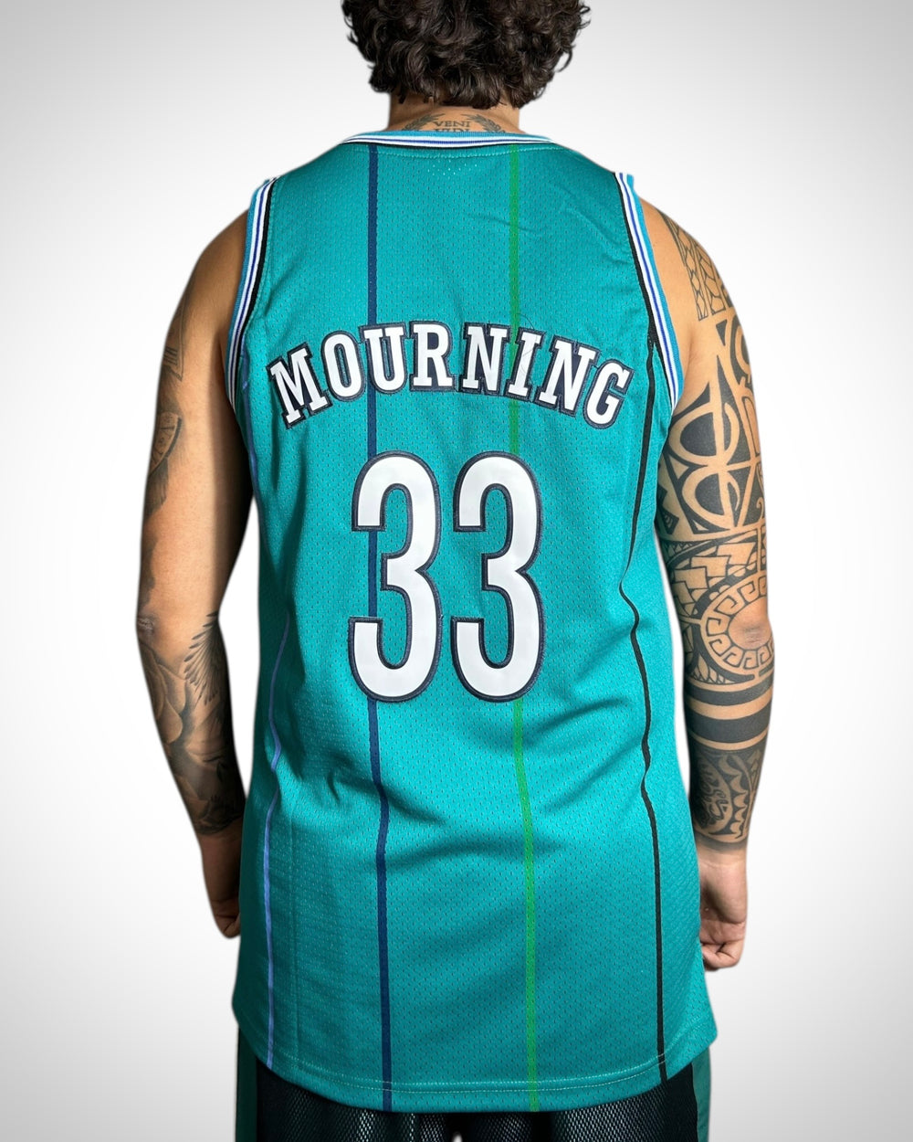 Canotta NBA Charlotte Hornets #33 Alonzo Mourning Vintage 90s Hardwood Classics