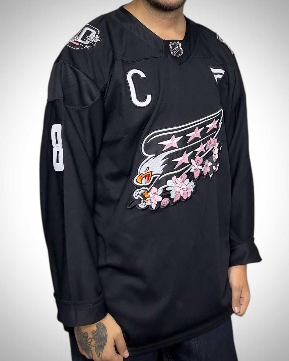 Maglia NHL Washington Capitals Ovechkin #8 Cherry Blossom Edition Fanatics
