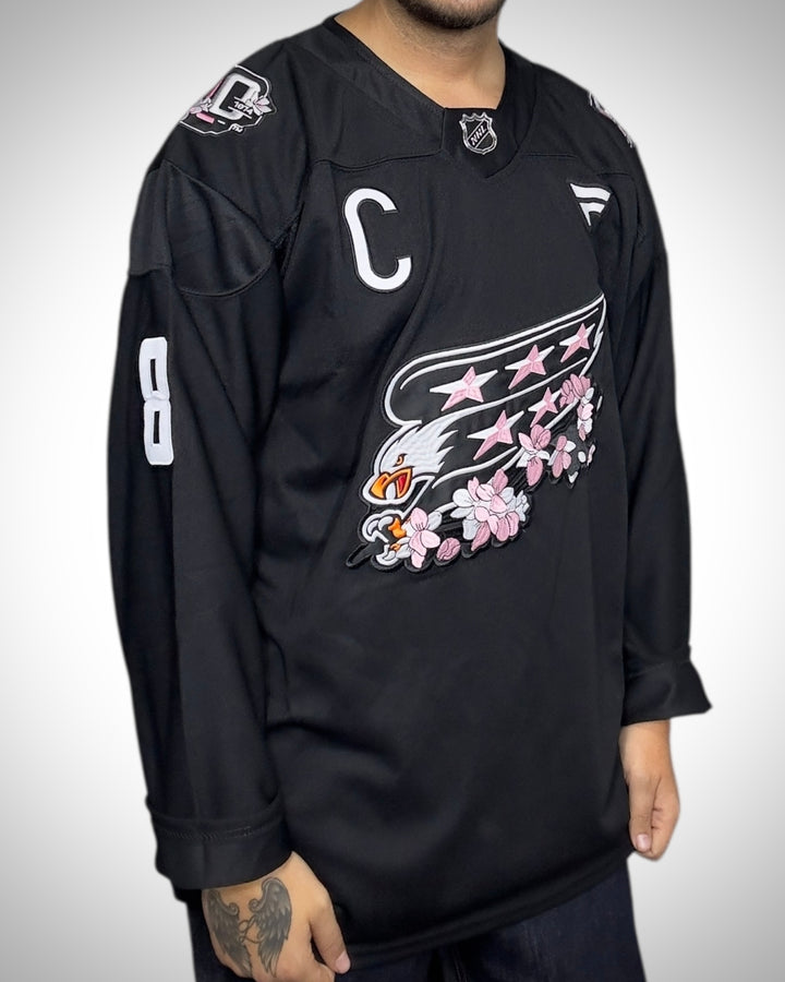 Maglia NHL Washington Capitals Ovechkin #8 Cherry Blossom Edition Fanatics
