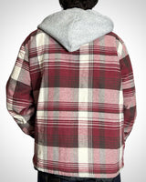Vintage Hooded Check Shirt Jacket