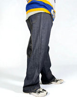 Jeans Reworked Evisu Denim Baggy con Gabbiano Silver