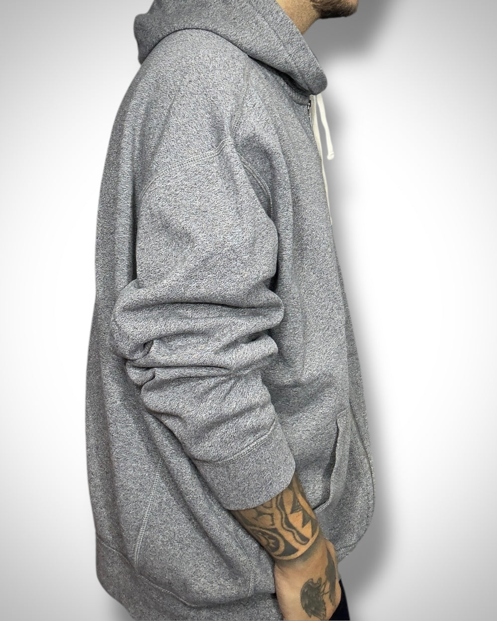 Ralph Lauren Vintage Full Zip Hoodie Grigio