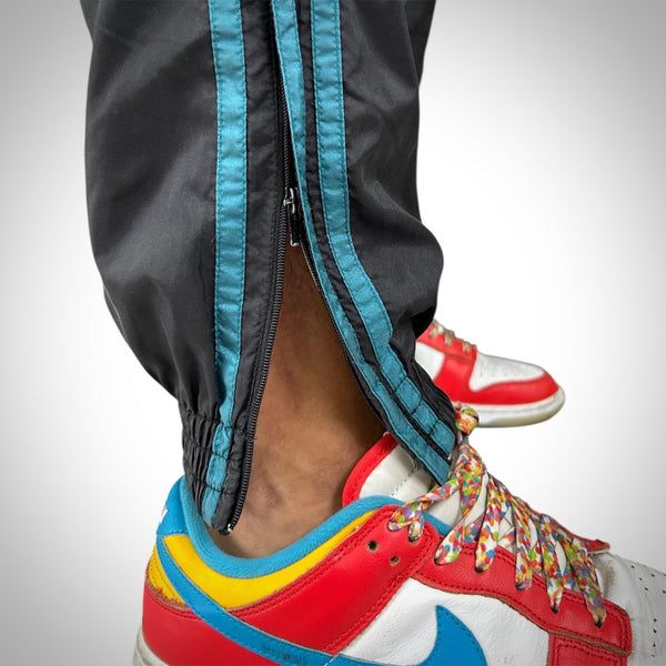 Pantaloni Adidas Vintage (anni
'90) - Nero e turchese