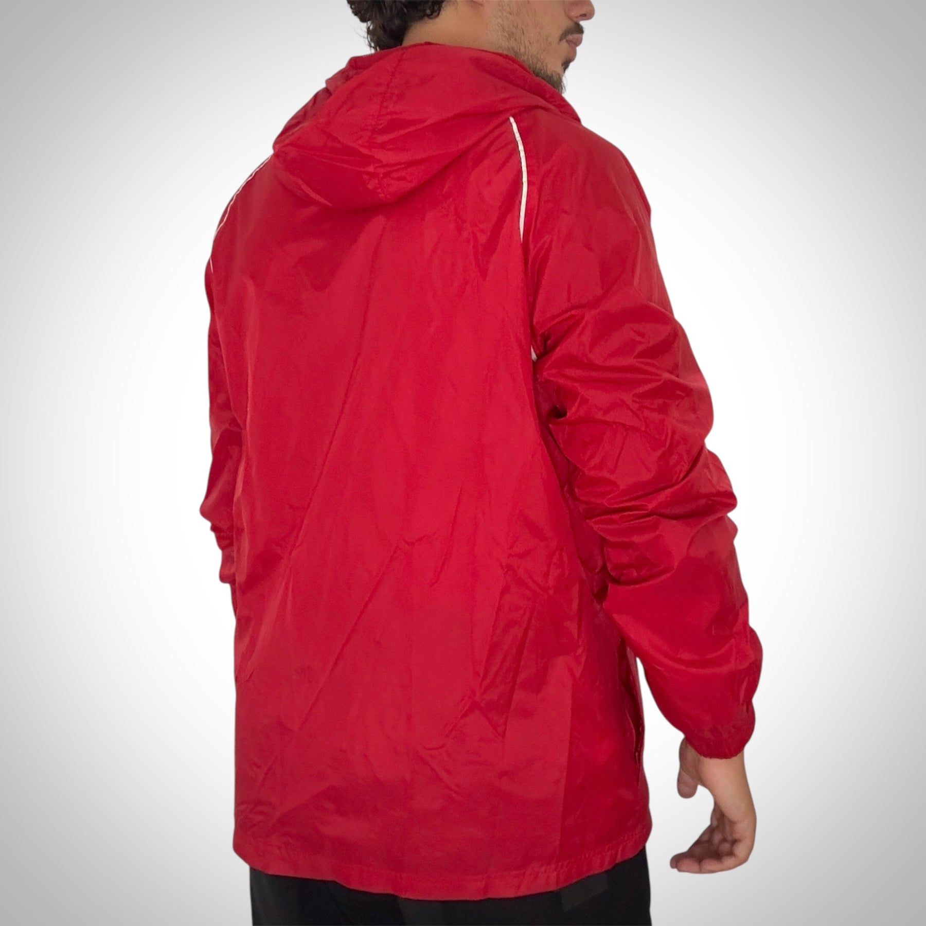 Giacca a vento Adidas rossa
