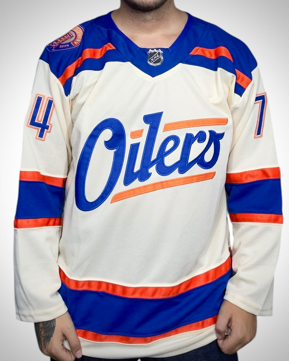 Maglia NHL Edmonton Oilers Skinner #74 Heritage Edition