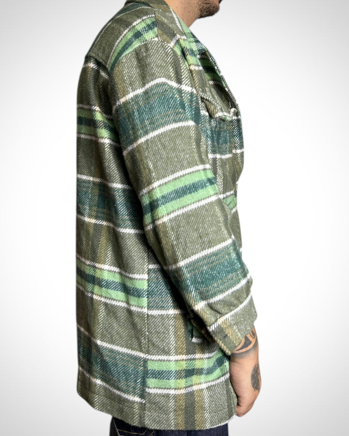 Vintage Check Jacket Green Olive