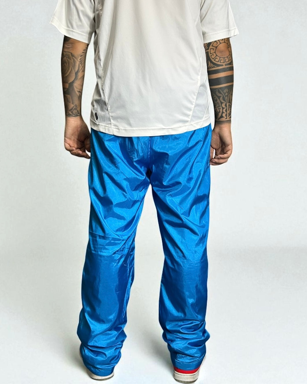 Vintage Adidas Track Pants Azzurre 90s — Classic Trefoil