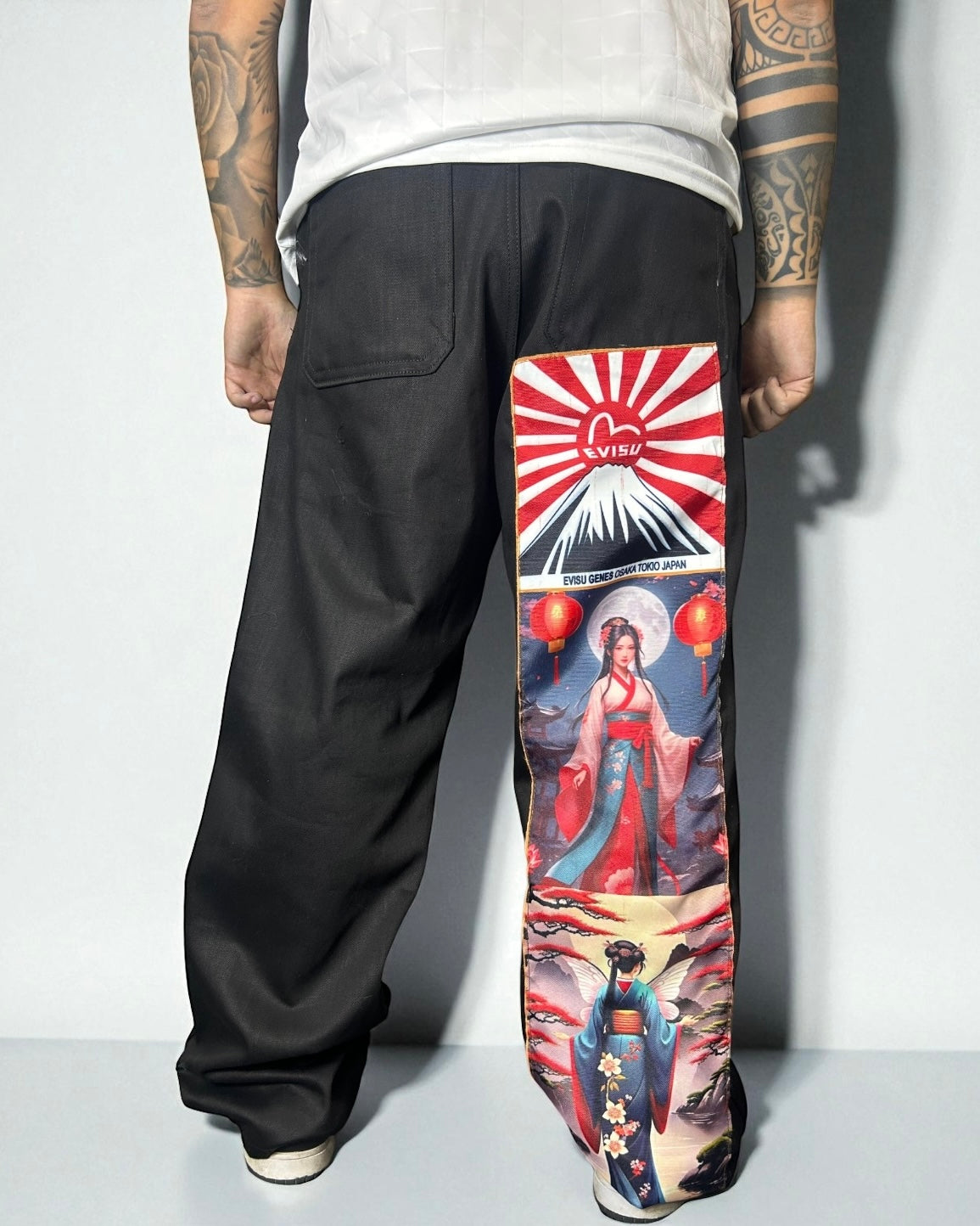 Reworked Evisu – Black Side Geisha Art