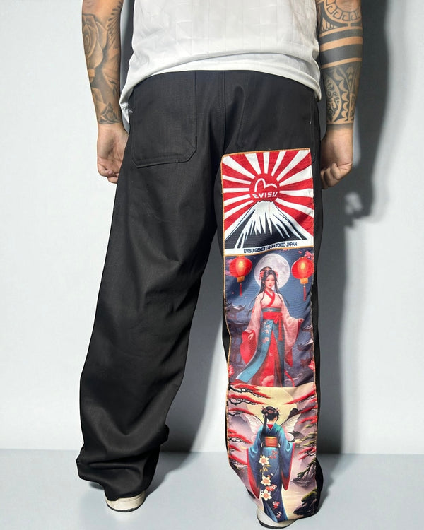 Reworked Evisu – Black Side Geisha Art