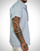 Camicia Tommy Hilfiger a Mezza Manica – Righe Neutre (80’s 2-Ply Fabric)