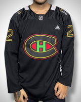 Maglia NHL Montreal Canadiens Caufield #22 Black Edition Adidas