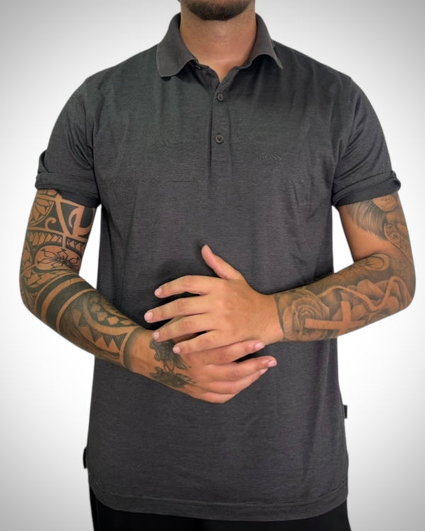 Polo Hugo boss grigio scuro