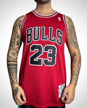 Canotta NBA Chicago Bulls #23 Michael Jordan Vintage 97-98 Hardwood Classics