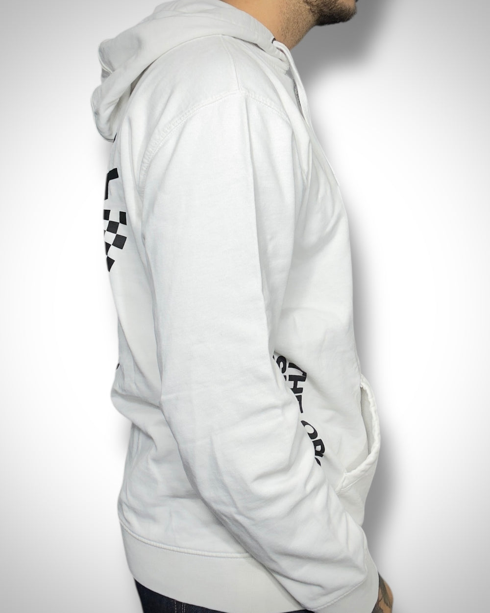 Felpa Vintage Vans Hoodie Bianca – Off The Wall Classic Edition