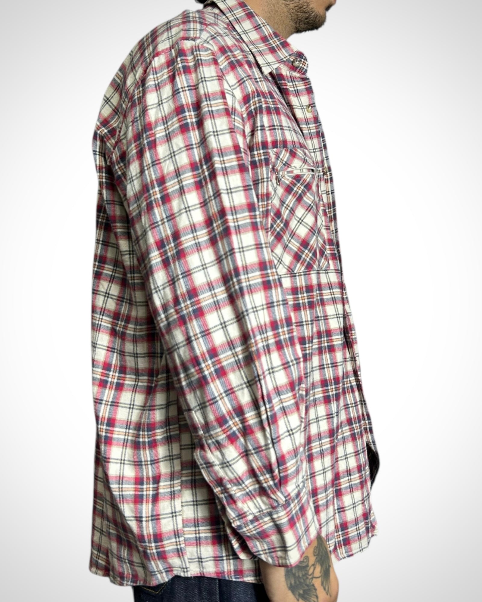 Vintage Check Shirt Red Tone