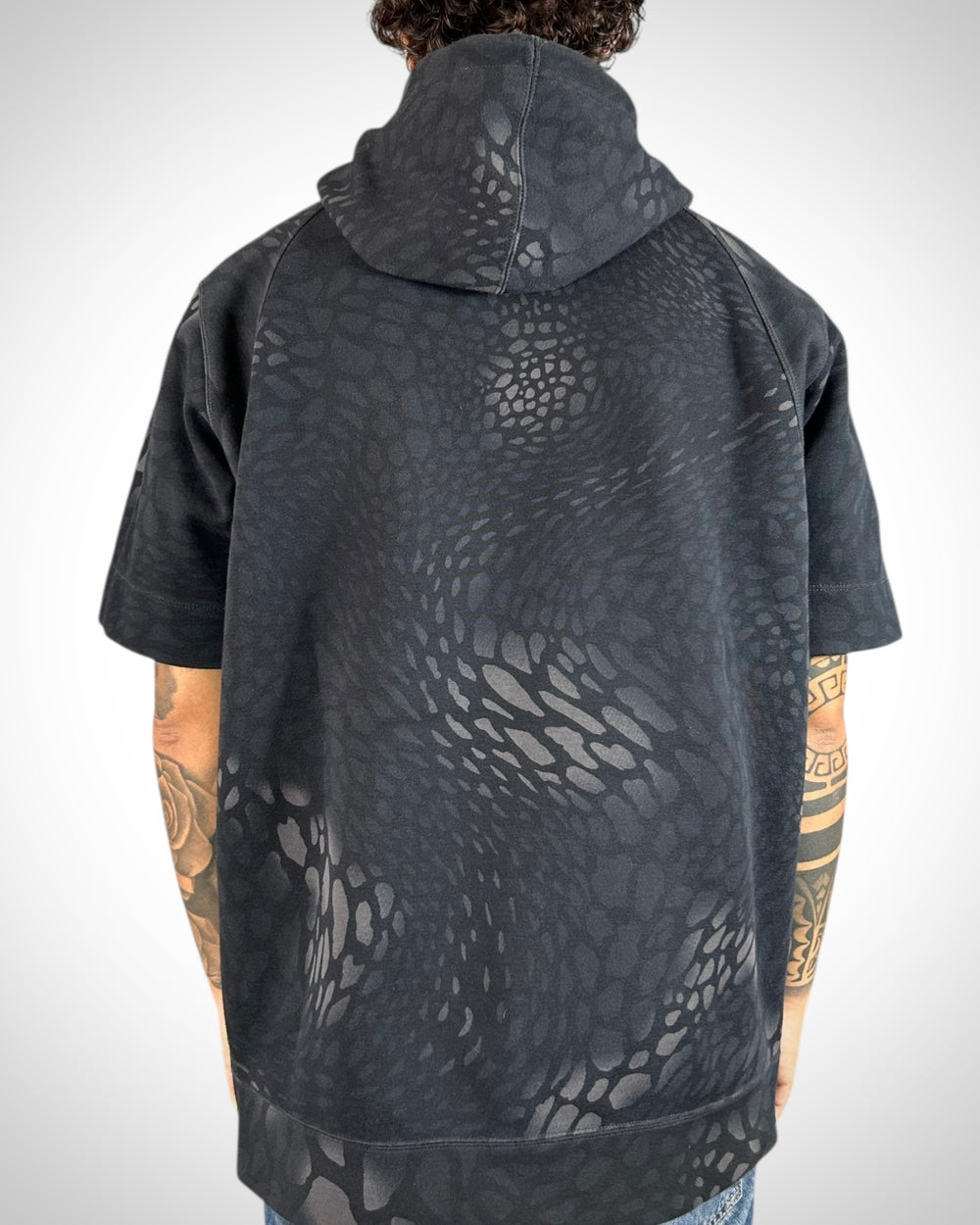 Felpa Cappuccio Jordan Maniche Corte