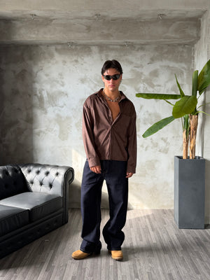 Camicia Suede Brown