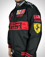 Giacca Racing Ferrari F1 Team Nera/Rossa con Sponsor